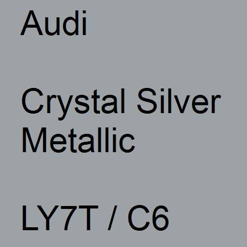 Audi, Crystal Silver Metallic, LY7T / C6.